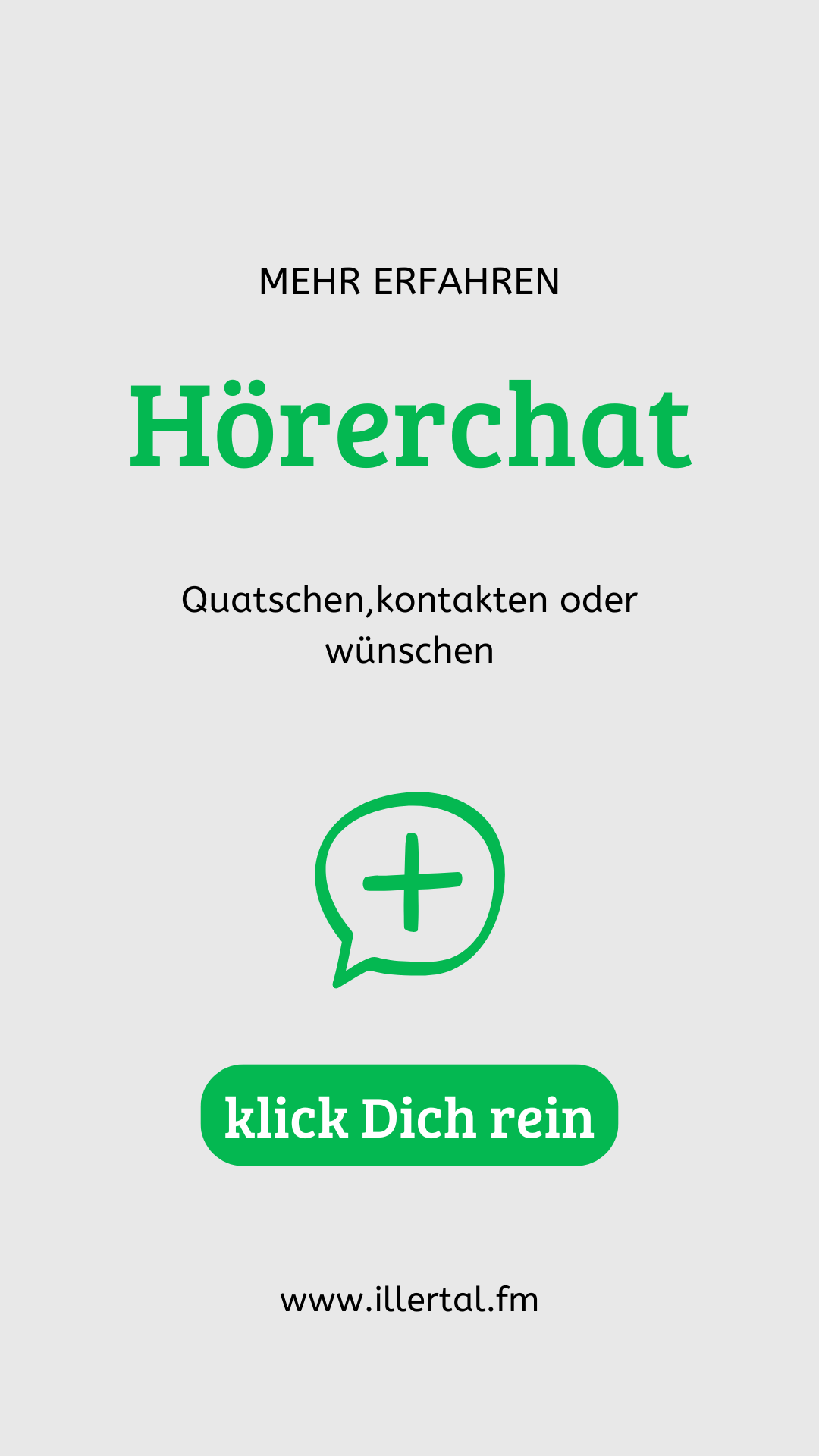 Komm in unseren Whatsapp Hörerchat 